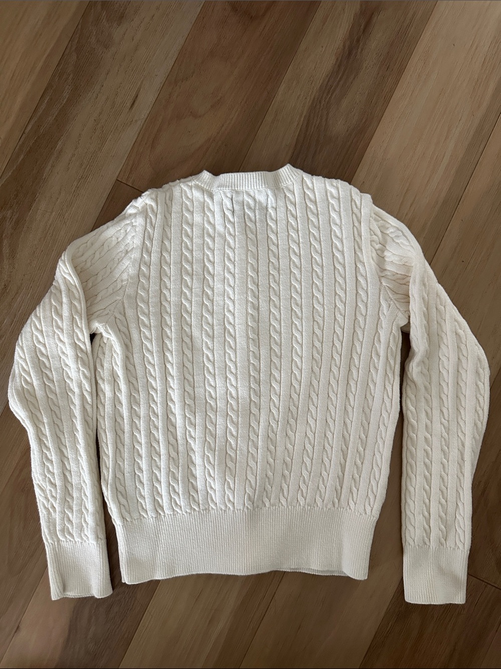 Ralph Lauren Girls’ Mini Cable-Knit Cotton Cardigan - Picture 9 of 9